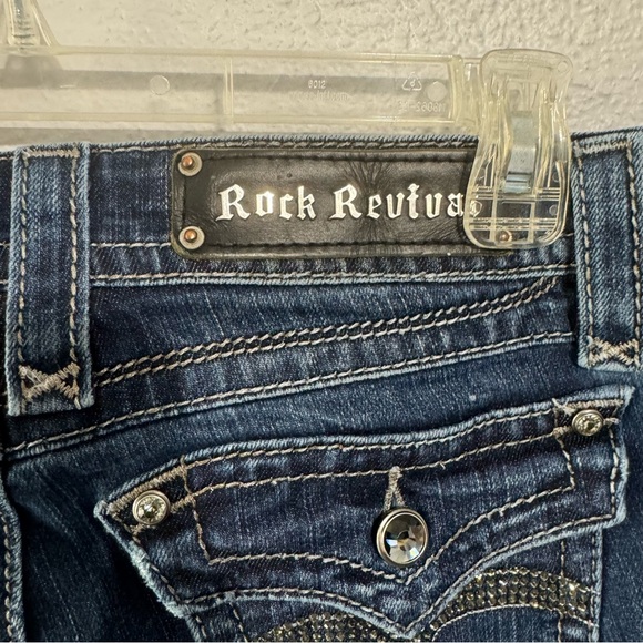 Rock Revival Elena straight leg Jean dark wash size 26 - Picture 3 of 8